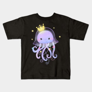 jellyfish crown cartoon Kids T-Shirt